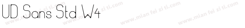 UD Sans Std W4字体转换